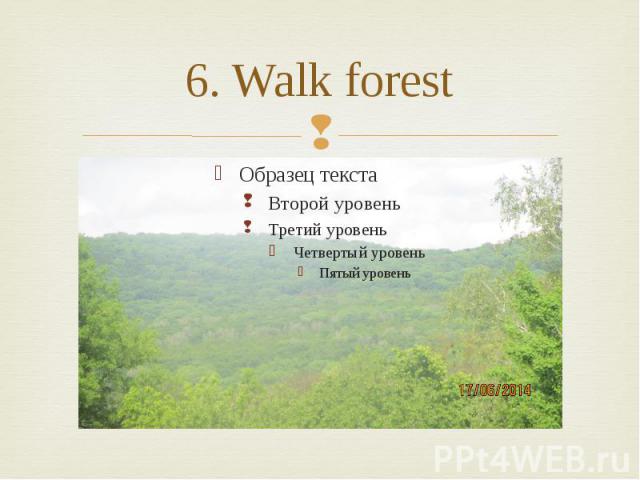 6. Walk forest