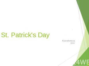St. Patrick's Day Ksenofontova 10-А
