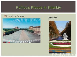 Famous Places in Kharkiv Freedom Square