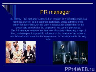 PR manager