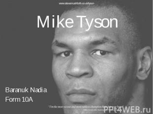 Mike Tyson Baranuk Nadia Form 10A