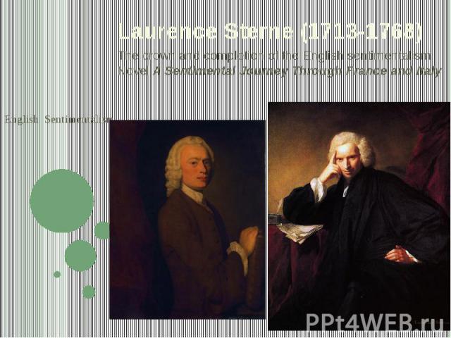 laurence sterne a sentimental journey through france and italy
