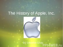 The History of Apple, Inc.