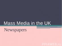 Mass Media in the UK
