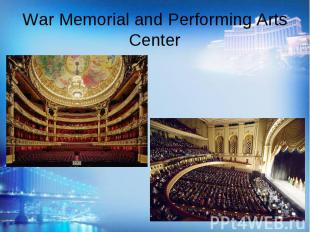 War Memorial and Performing Arts Center