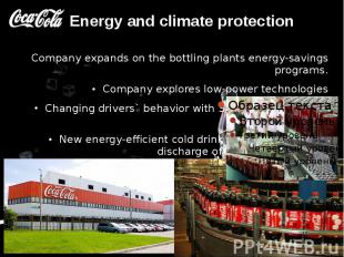 Energy and climate protection Company expands on the&nbsp;bottling plants energy