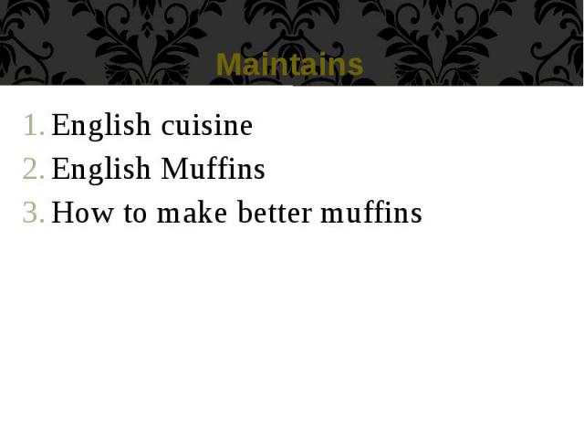 Maintains English cuisine English Muffins How to make better muffins