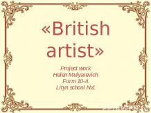 «British artist»