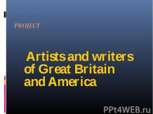 Artists and writers of Great Britain and America