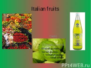 Italian fruits Cedro