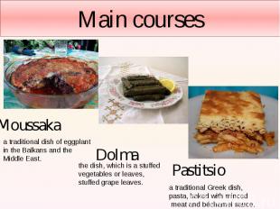 Main courses