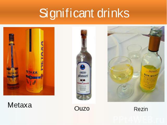 Significant drinks