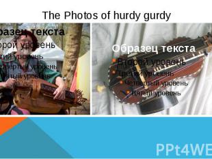 The Photos of hurdy gurdy