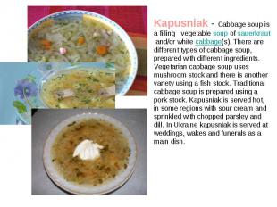 Kapusniak - Cabbage soup&nbsp;is a filling vegetable&nbsp;soup&nbsp;of&nbsp;saue
