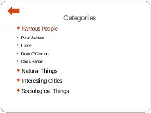 Categories Famous People Peter Jackson Lorde Dean O'Gorman Chris Rankin Natural