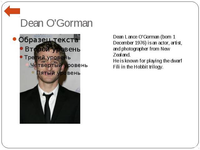 Dean O'Gorman