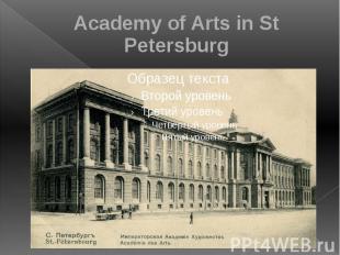 Academy of Arts in St Petersburg