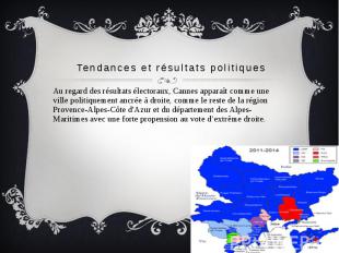 Tendances et résultats politiques Au regard des résultats électoraux, Cannes app