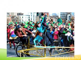 A Saint Patrick's Day parade in Dublin