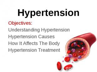 Hypertension Objectives: Understanding Hypertension Hypertension Causes How It A