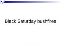 Black Saturday bushfires