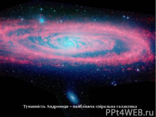 Туманність Андромеди – найближча спіральна галактика