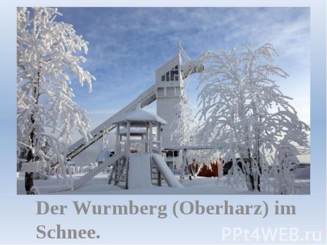 Der Wurmberg (Oberharz) im Schnee.