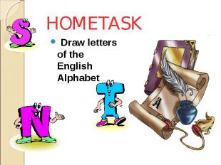 Draw letters of the English Alphabet Draw letters of the English Alphabet