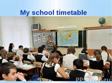 My school timetable