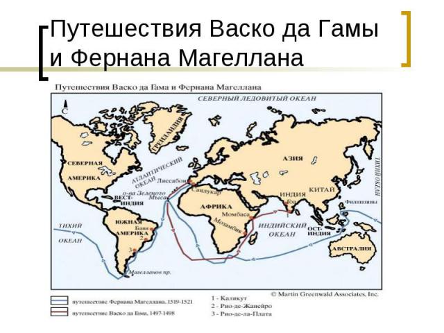 Путешествия Васко да Гамы и Фернана Магеллана