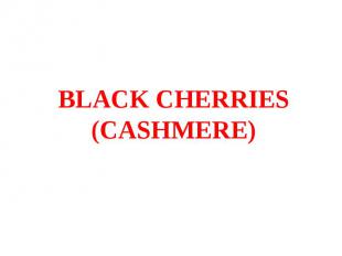 BLACK CHERRIES (CASHMERE)