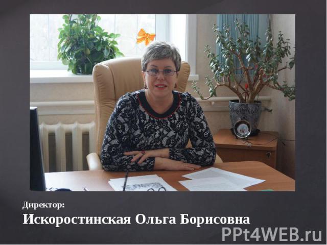 Директор: Искоростинская Ольга Борисовна