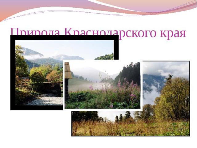 Природа Краснодарского края