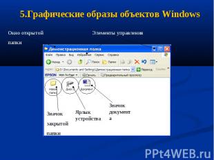 5.Графические образы объектов Windows
