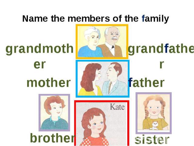 Name the members of the family