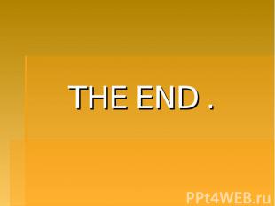 THE END . THE END .