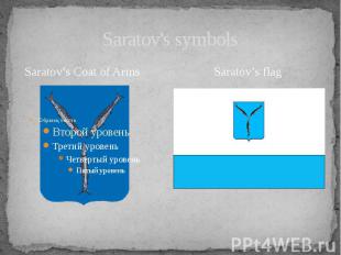 Saratov's symbols Saratov’s Coat of Arms