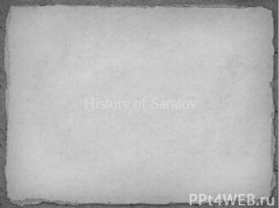 History of Saratov