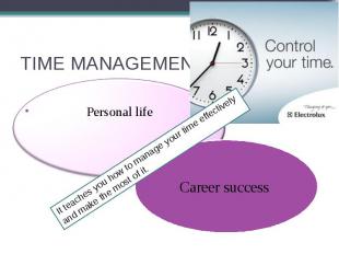 TIME MANAGEMENT Personal life