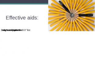 Effective aids: