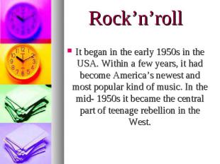 It began in the early 1950s in the USA. Within a few years, it had become Americ