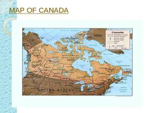 MAP OF CANADA