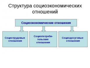 Структура социоэкономических отношений