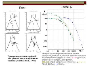 Примеры вертикальных профилей электрического поля измеренных на баллонах (Marsha