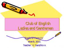 Club of English Ladies and Gentlemen