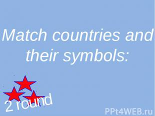 Match countries and their symbols: