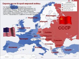 На территориях, освобожденных СССР, устанавливались «народные демократии» по сов