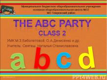 The ABC party Class 2
