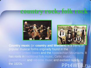 country rock, folk rock country rock, folk rock