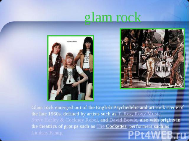 glam rock glam rock